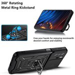 Shockproof Back Cover Factory - Three in One Luxury Magnetic Kickstand for Redmi