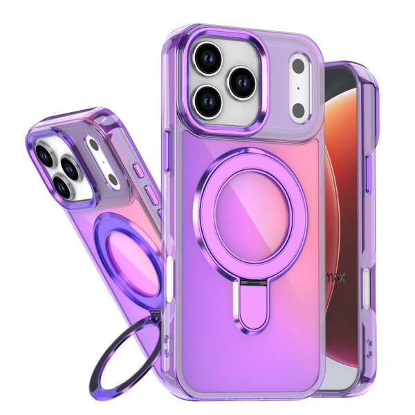 Kickstand Phone Case Supplier - Luxury Magnetic Shining Electroplated Cover