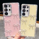 Diamond Frame Case Manufacturer - Bowknot Glitter for Samsung S25 Ultra iPhone