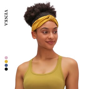 Sport Head Bands Factory - High Elastic Cross Knot Soft Fabric Yoga Running