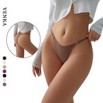 Ice Silk Underwear Supplier - Plus Size Quick Dry Heart Ring Thin Strappy Thong