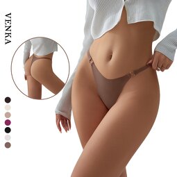 Ice Silk Underwear Supplier - Plus Size Quick Dry Heart Ring Thin Strappy Thong