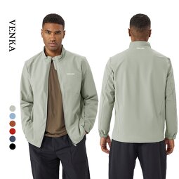 Athletic Windbreaker Factory - 100% Polyester Waterproof Stand Collar Sports Jacket