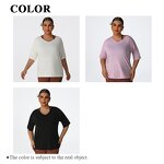 Women's Sports Shirt Supplier - Breathable Quick Drying Running Round Neck Loose
