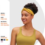Sport Head Bands Factory - High Elastic Cross Knot Soft Fabric Yoga Running