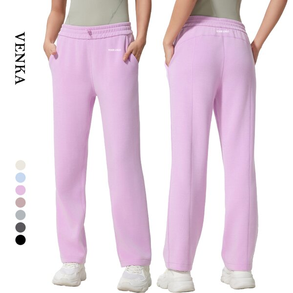 Loose Yoga Pants Manufacturer - High Waist Active Wear Drawstring Pockets Elastic