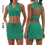 Sports Bra Skirt Set Factory - Lightweight Breathable Hollow Back Design
