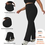 Wholesale Sweatpants Plus Size Factory - Fold Over High Waisted Custom Gym Leggings