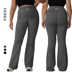 Wholesale Sweatpants Plus Size Factory - Fold Over High Waisted Custom Gym Leggings