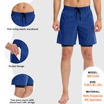 2 in 1 Running Shorts Supplier - Double Layer Gym Fitness Quick Dry Pockets