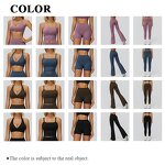 Athletic Wear Set Factory - Halter V Neck Bra V Cut Fold Shorts Leggings