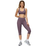 Fitness Running Set Manufacturer - Spaghetti Strap Tank Top Wide Leg Capri Pants