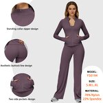 Fitness Running Set Manufacturer - Spaghetti Strap Tank Top Wide Leg Capri Pants