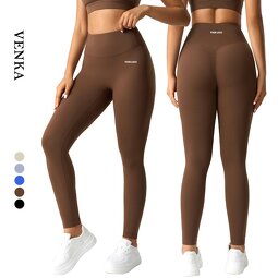 Custom Fitness Sweatpants Supplier - High Waist No Front Line Tights Yoga Pants