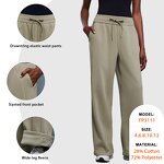 Loose Sweatpants Supplier - Autumn Winter High Waist Warm Wide Legs With Pockets