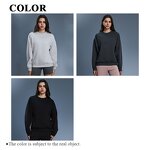 Crewneck Sweatshirt Manufacturer - Warm Loose Workout Sportswear Pullover Gym