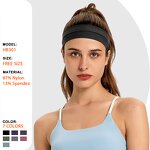 Sweatband Supplier - High Elasticity Breathable Nylon Solid Color Sports