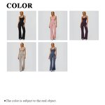 Ladies Jumpsuit Supplier - U Neck One Piece Sleeveless Beautiful Back