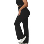 Custom Plus Size Sweatpants Manufacturer - High Waisted Straight Wide Leg Workout Yoga