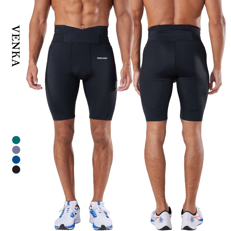 Compression Shorts Supplier - High Waist Quick-Dry Training Marathon Running