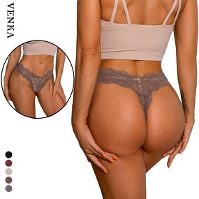 Transparent Panties Factory - Low-Rise Breathable Quick Dry Lace Bow Hollow out