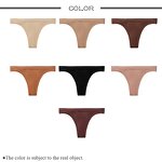 Plus Size Thong Manufacturer - Solid Pattern Low Waist Ice Silk Seamless Knitted