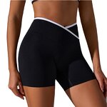 Fitness Leggings Supplier - Custom Nylon Spandex V-Shaped Cross Waist Tight Pants