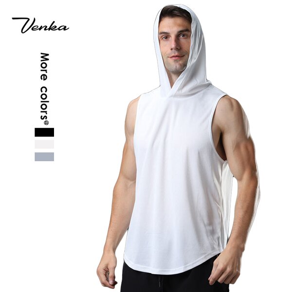 Men's Hoodie Manufacturer - Quick Drying Custom Logo Loose Sleeveless Vest