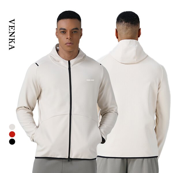 Men's Hoodie Jacket Factory - Full Zip Breathable Quick Dry Customize OEM Logo