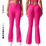 High Quality Tights Manufacturer - Fold Bottom High Waist V Cut Stretch Leggings