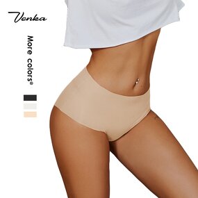 Custom Seamless Panties Supplier - High Quality Mid-Rise Ice Silk One Piece Brief