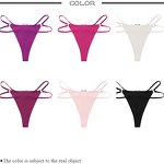 Sexy Thong Supplier - Solid Traceless Thin Strappy Heart Ring Peach Hips