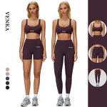 Female Sports Wear Manufacturer - Halter Cross Back Bra No T Line Leggings