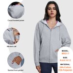 Winter Sports Top Factory - Full Zipper Loose Sweatshirt With Pockets Hoodie