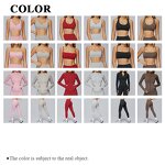 Female Gym Suit Factory - U Neck Sling Crop Top Thumb Hole Jacket