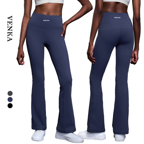 Fleece Lined Leggings Manufacturer - Warm Winter High Waist Thick Thermal Flared