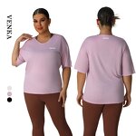 Women's Sports Shirt Supplier - Breathable Quick Drying Running Round Neck Loose