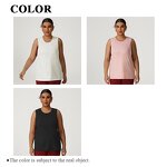 Plus Size Tank Top Manufacturer - Loose Breathable Sleeveless Round Neck T-shirt