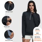 Pullover Sweatshirt Manufacturer - Warm Loose Workout Half Zip Sportswear Gym