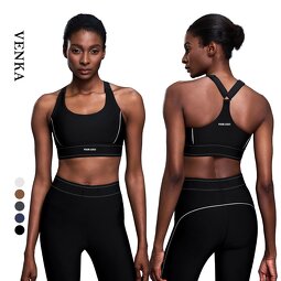 Sports Bra Supplier - Contrast Color High Strength Shock-Absorbing Adjustable