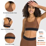 Sports Bra Supplier - Contrast Color High Strength Shock-Absorbing Adjustable