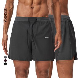 Men's Sweatpants Supplier - Quick Dry Drawstring Elastic 2 in 1 Bike Shorts