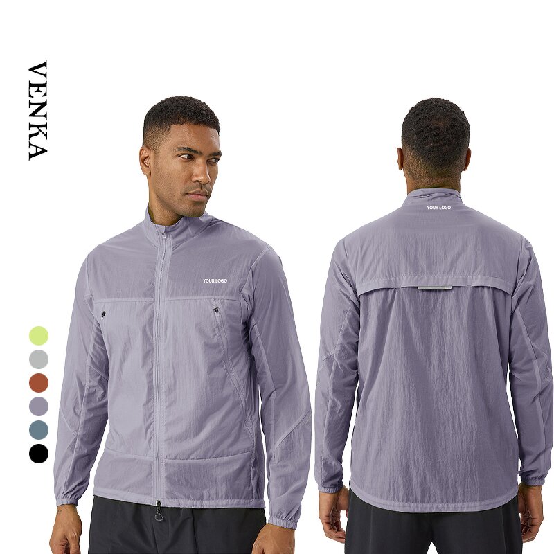 UPF Jacket Manufacturer - Lightweight Stand Collar Zip Long Sleeves Sunscreen