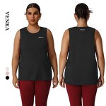 Plus Size Tank Top Manufacturer - Loose Breathable Sleeveless Round Neck T-shirt