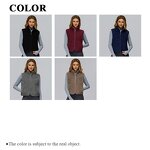 Fleece Vest Supplier - High-Neck Zip-Front Loose Casual Sleeveless Jacket