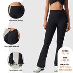 High Quality Tights Manufacturer - Fold Bottom High Waist V Cut Stretch Leggings