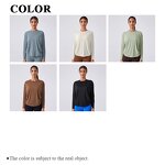 Sportswear Top Manufacturer - Round Neck Loose Sports Shirts Quick Dry Yoga