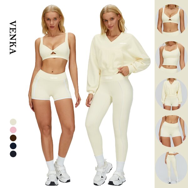 Gym Wear Set Manufacturer - Hollow Out Sexy Tank Top No T Line Leggings