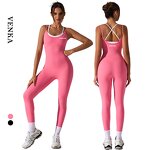 Fitness Bodysuit Manufacturer - Sling U Neck Beautiful Back Hip Lifting