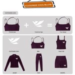 Custom Activewear Set Factory - Detachable Chest Pads Bra High Waist Leggings